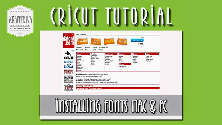 How to get downloaded fonts to cricut on mac
